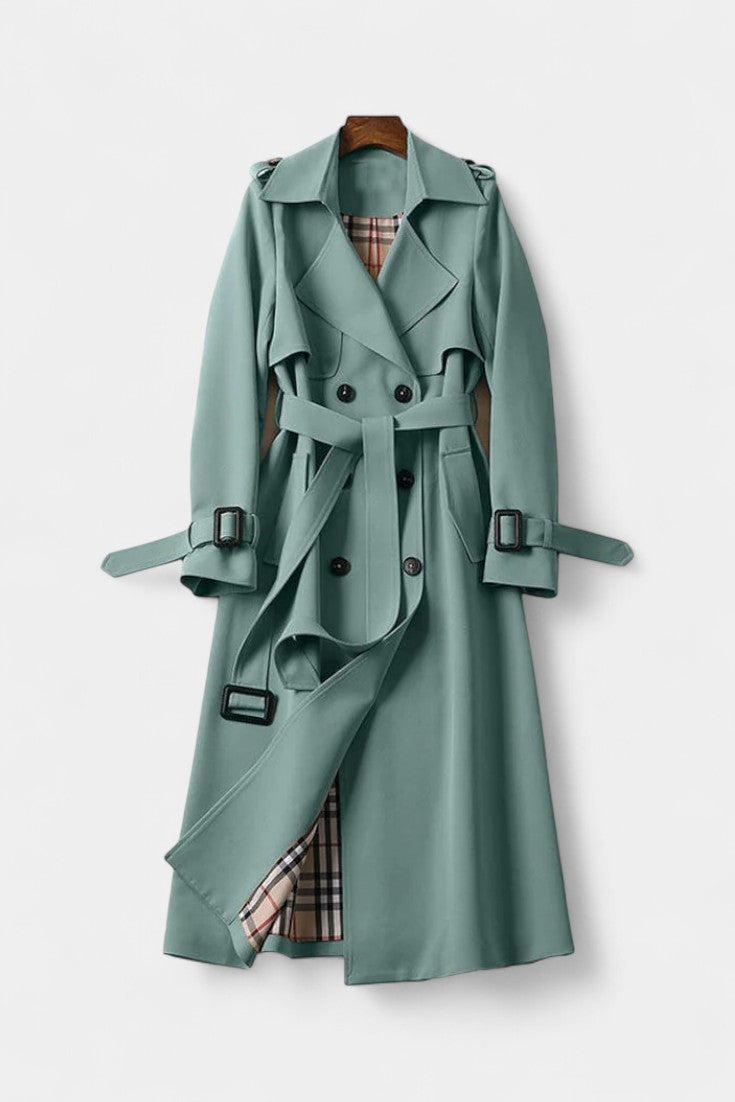 Jemora™ | Double-Breasted Belted Trench Coat