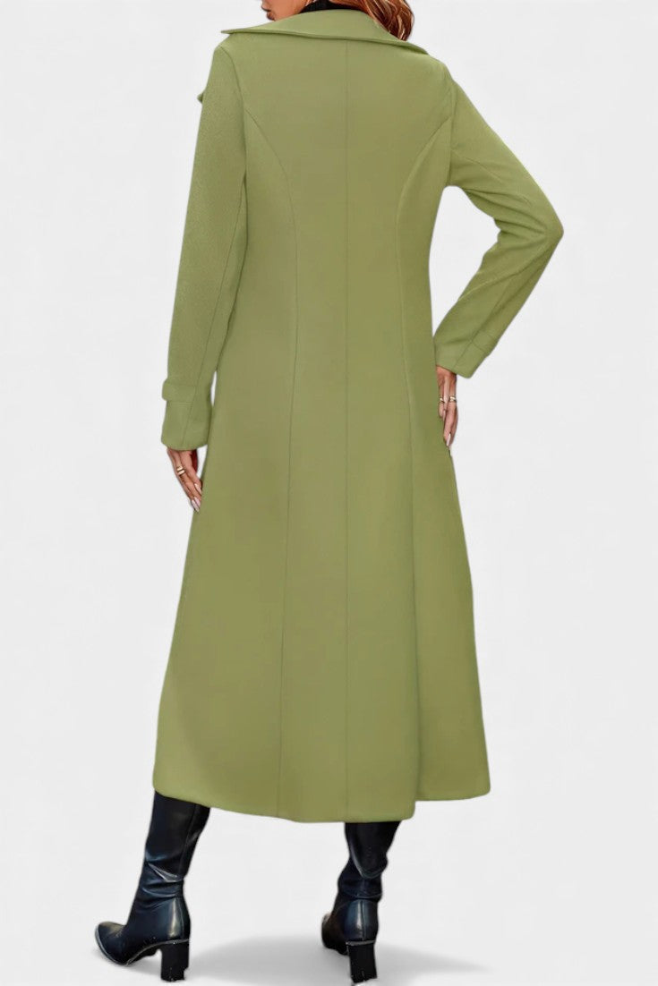 Ottilie™ | Tailored Double-Breasted Long Coat