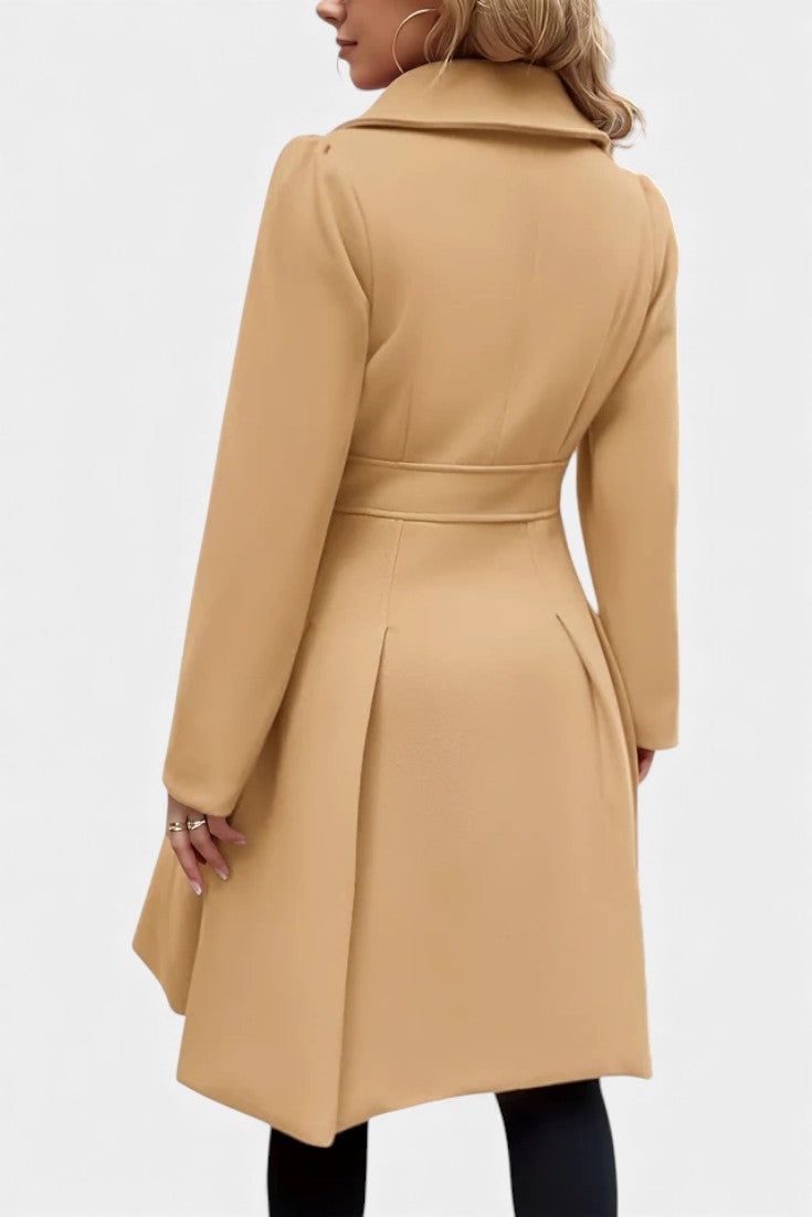 Lourella™ | Double-Breasted A-Line Coat