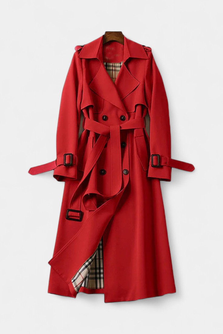 Jemora™ | Double-Breasted Belted Trench Coat