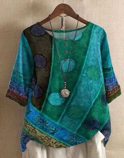 Gwendara™ | Boho Print Top