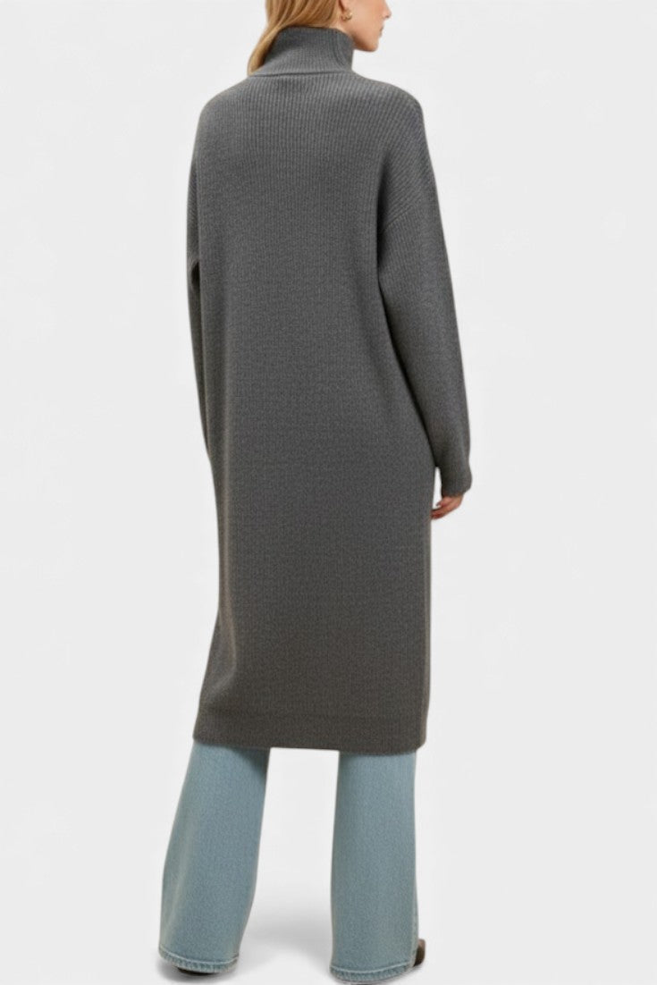 Meredith™ | Longline Roll Neck Coat