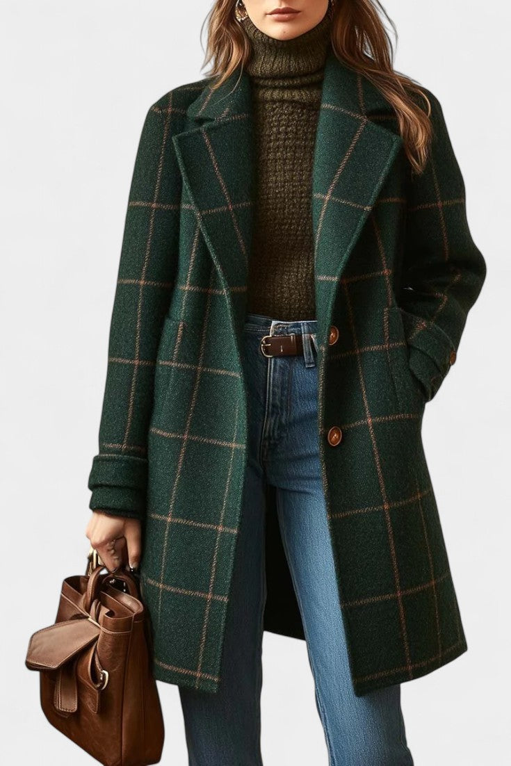 Darvelle™ | Tailored Checked Coat