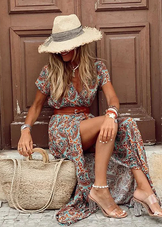 Kenna™ | Flowy Boho Maxi Dress