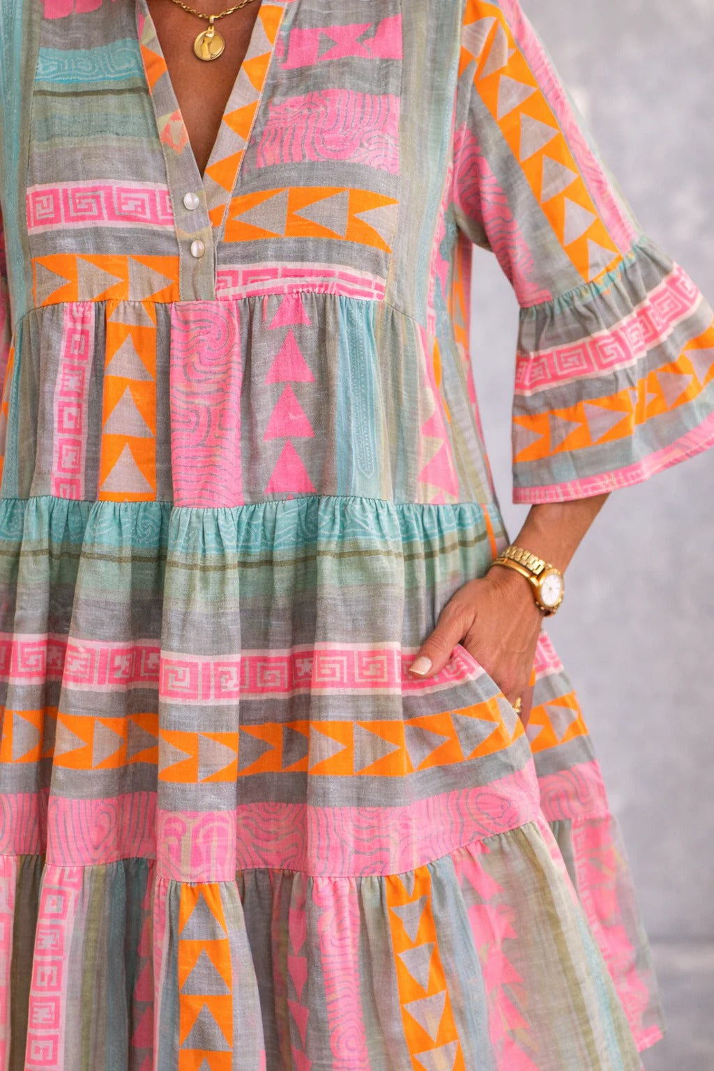 Seraphina™ | Patterned Flowing Dress