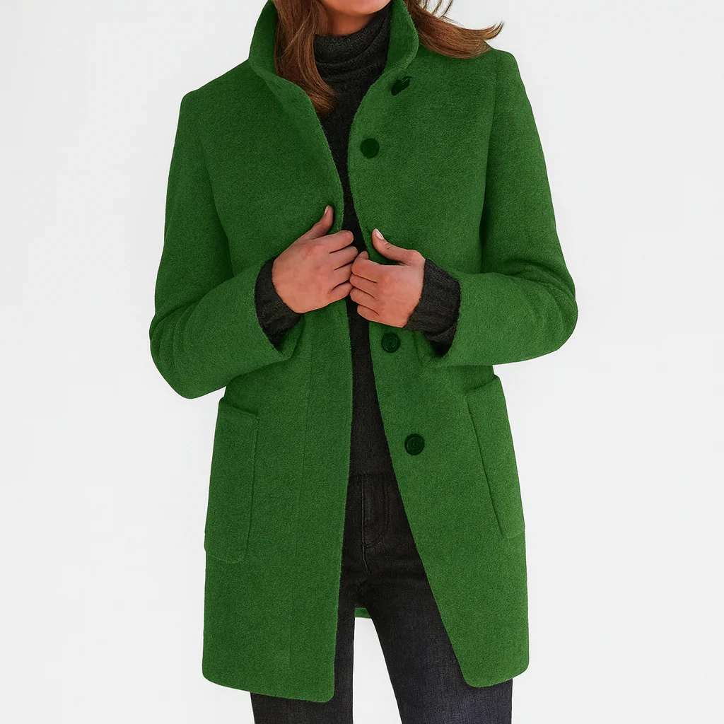 Seraphina™ | Warm, Elegant Coat with a Cosy High Collar