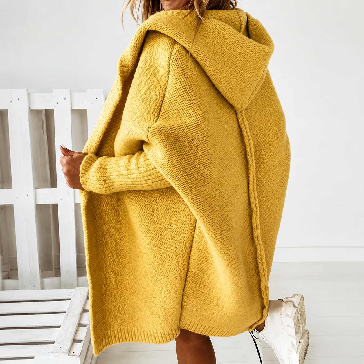 Novaine™ | Oversized Hooded Cardigan Coat