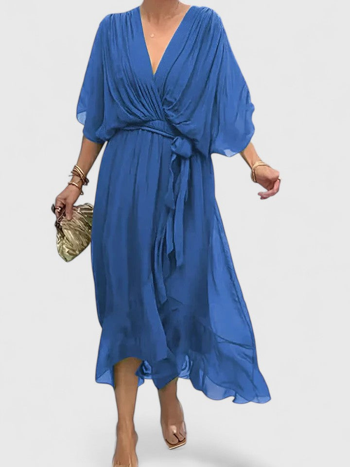 Elegant V Neck Dress