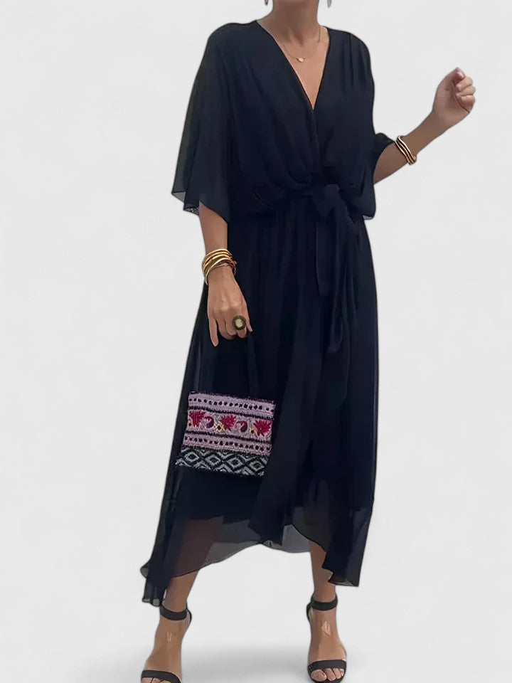 Elegant V Neck Dress
