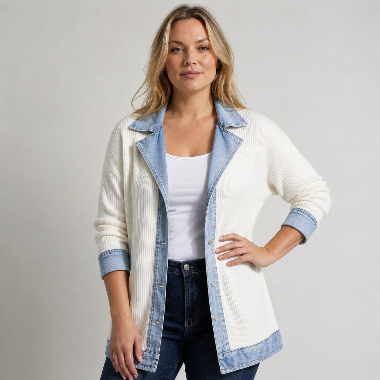 Sheridan™ | Denim Knit Jacket