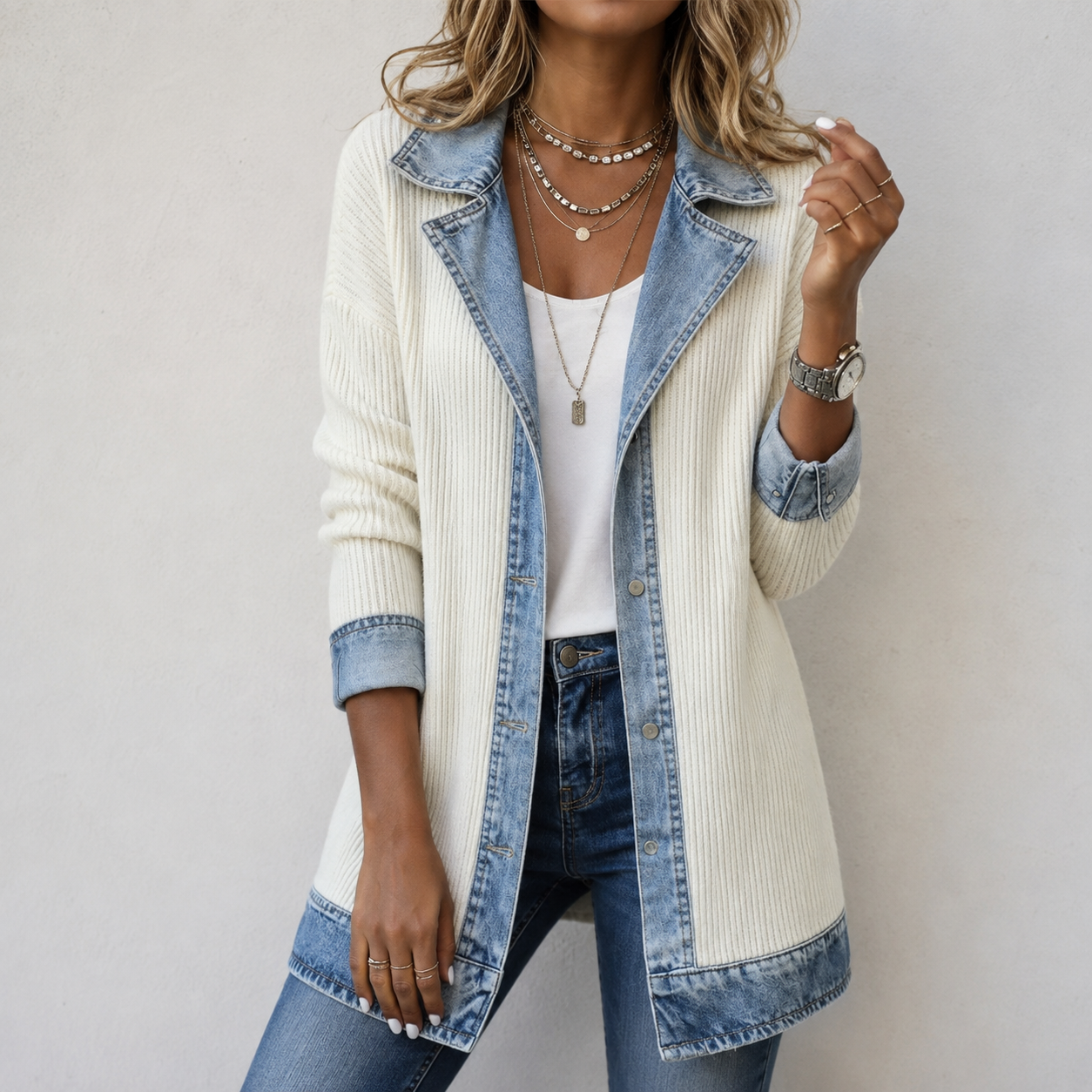 Sheridan™ | Denim Knit Jacket