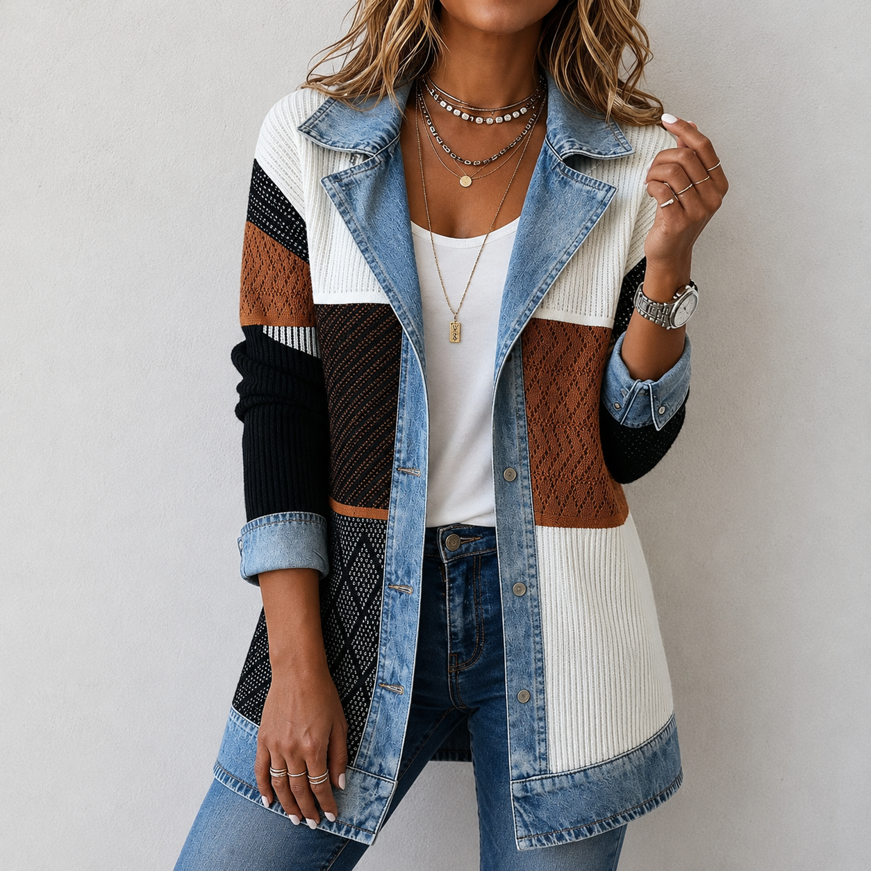 Sheridan™ | Denim Knit Jacket