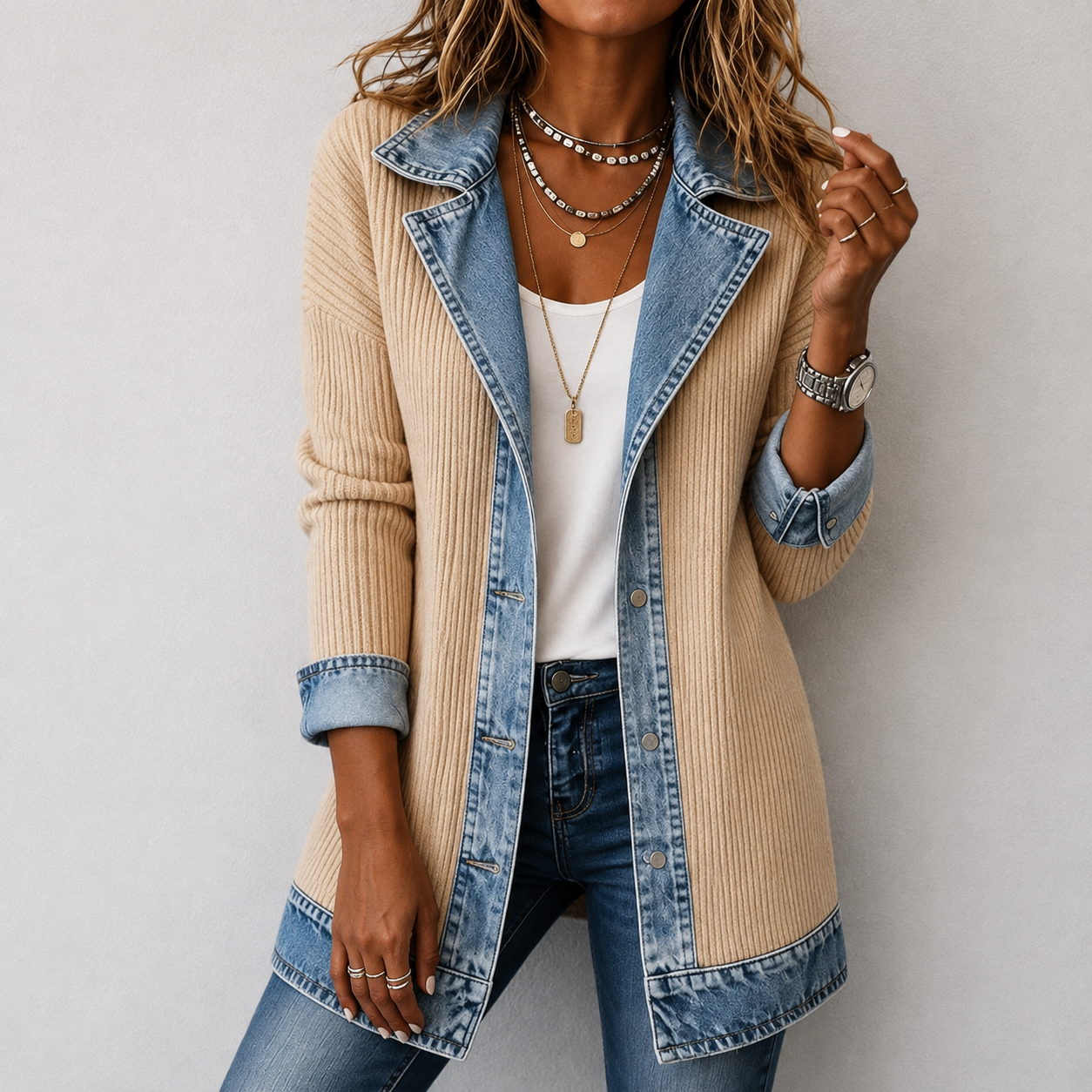 Sheridan™ | Denim Knit Jacket