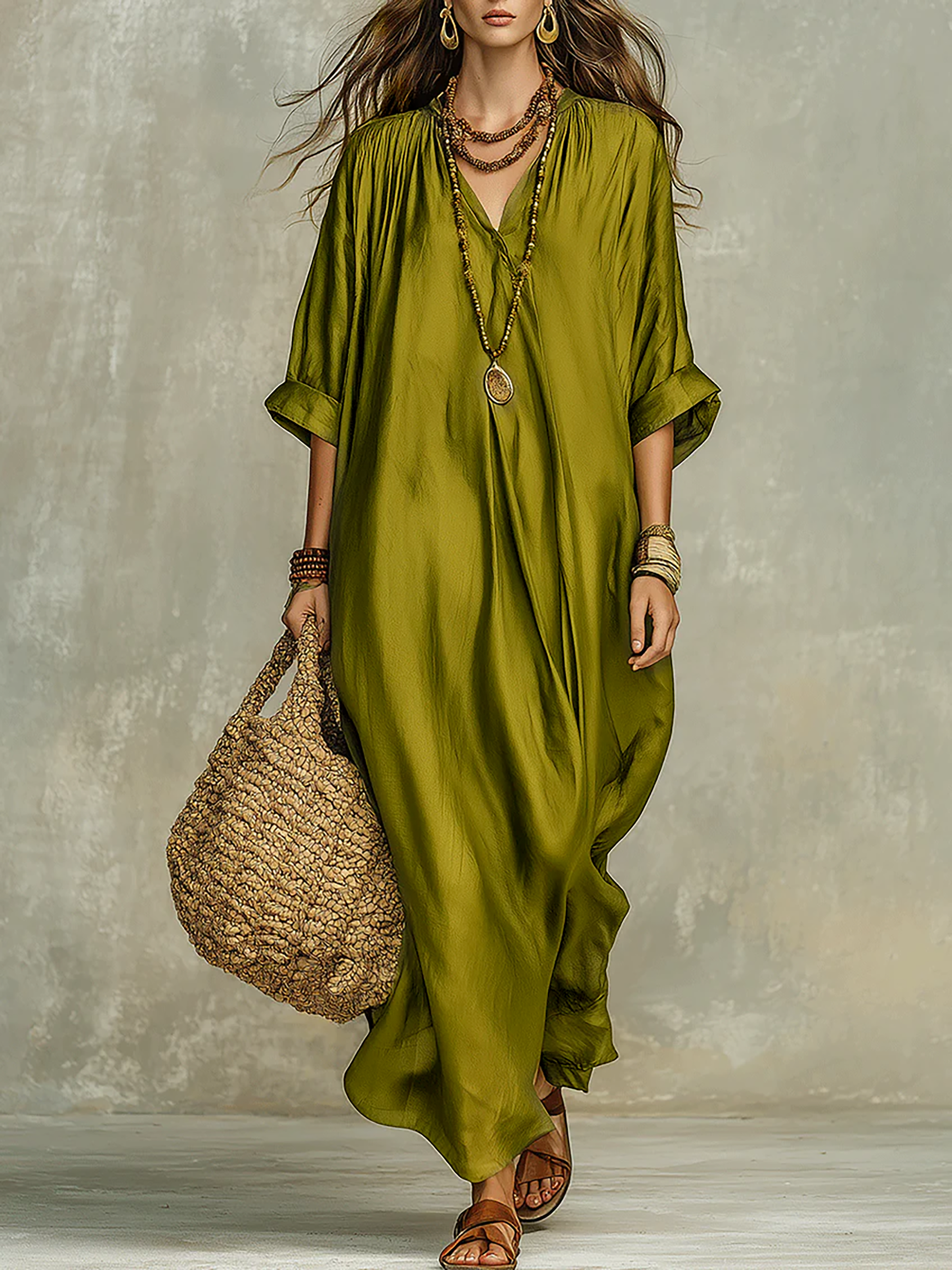 Valorine™ | Relaxed Bohemian Maxi Dress