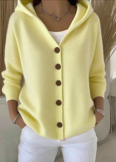 Orvella™ | Hooded Button-Front Cardigan