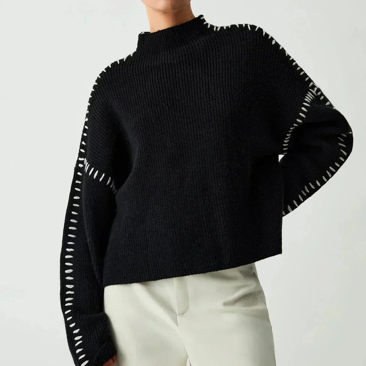 Merritt™ | Oversized Whipstitch Sweater