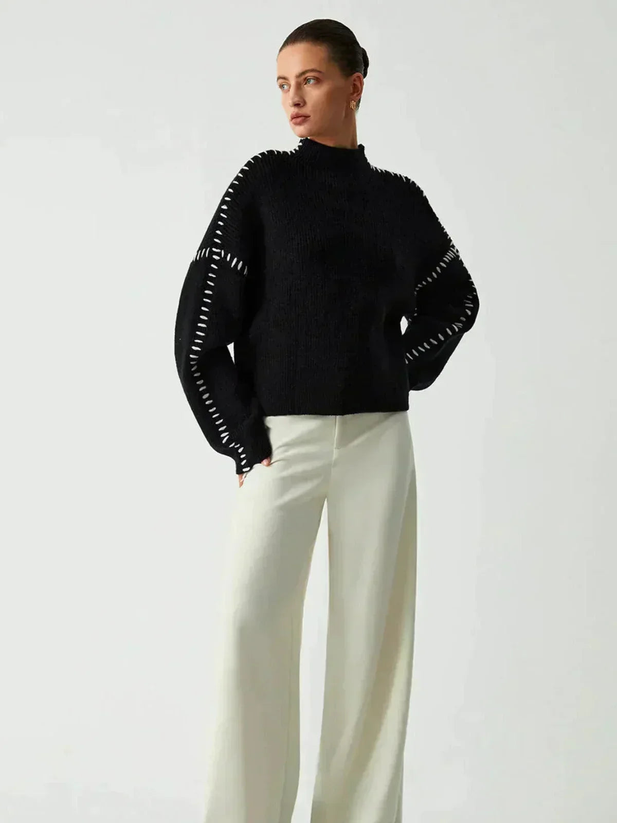 Merritt™ | Oversized Whipstitch Sweater