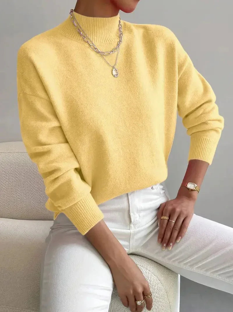 Belvaine™ | Mock Neck Sweater