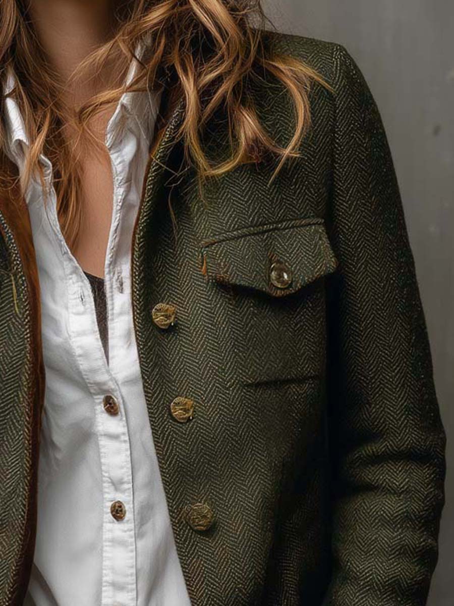 Evelina™ | Herringbone Jacket
