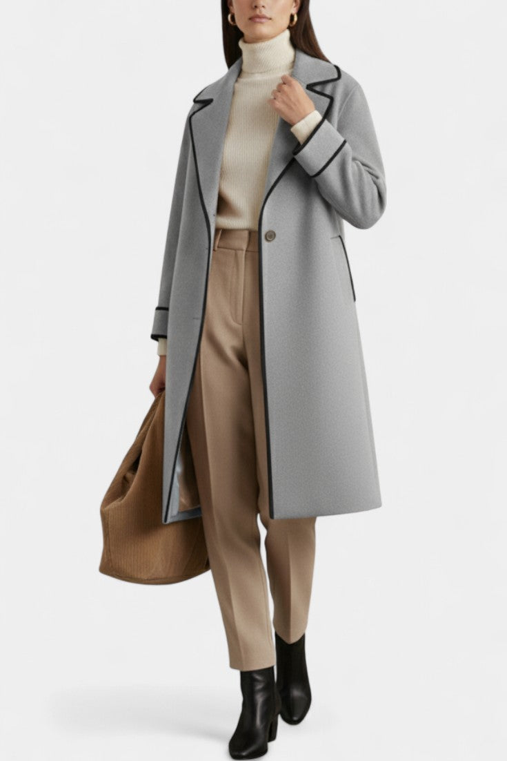 Dawnbury™ | Wide-Collar Statement Coat