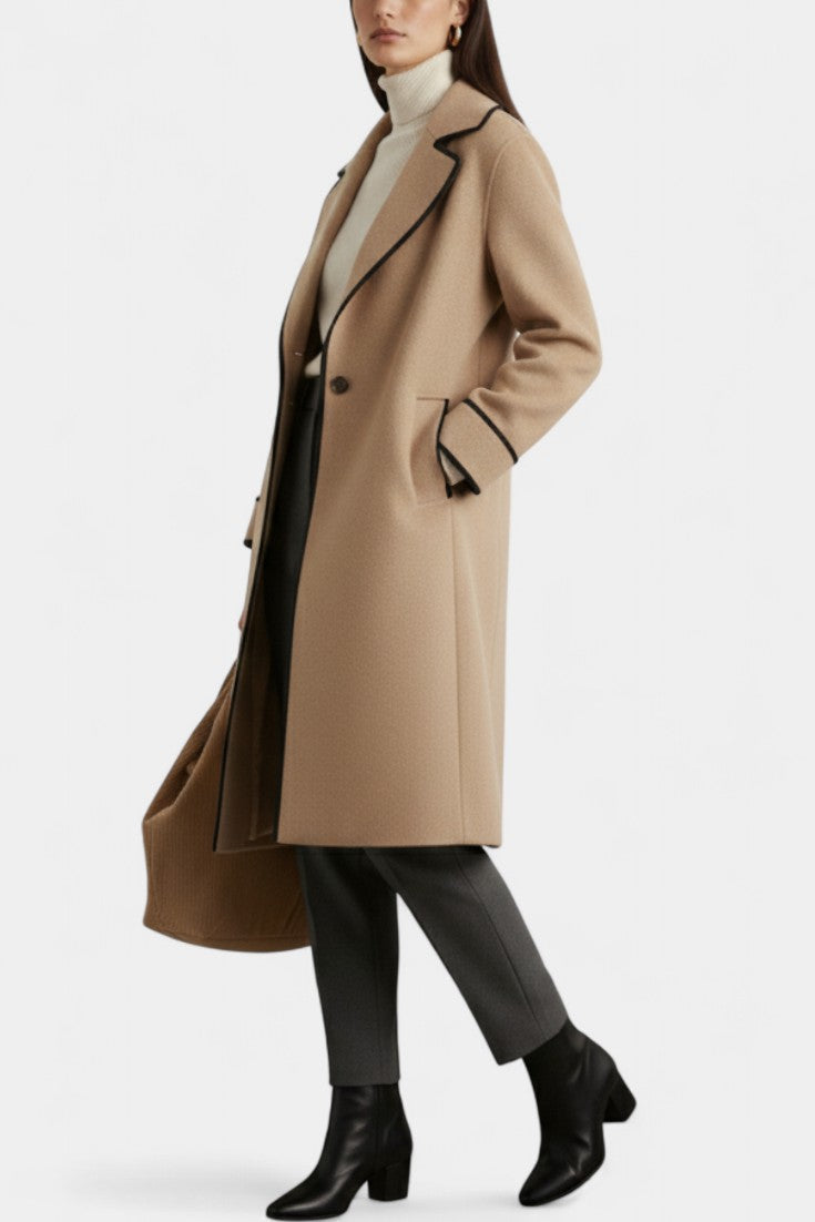 Dawnbury™ | Wide-Collar Statement Coat