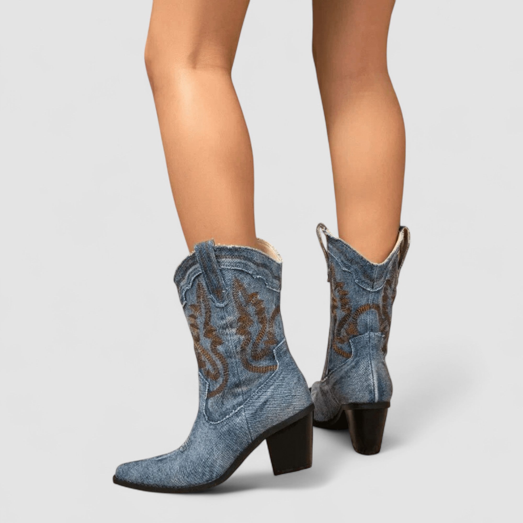 Helena™ | Embroidered Western Cowboy Boots