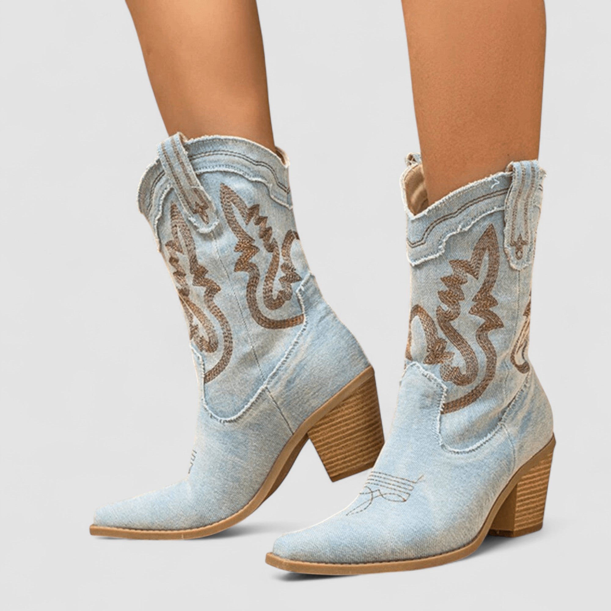 Helena™ | Embroidered Western Cowboy Boots