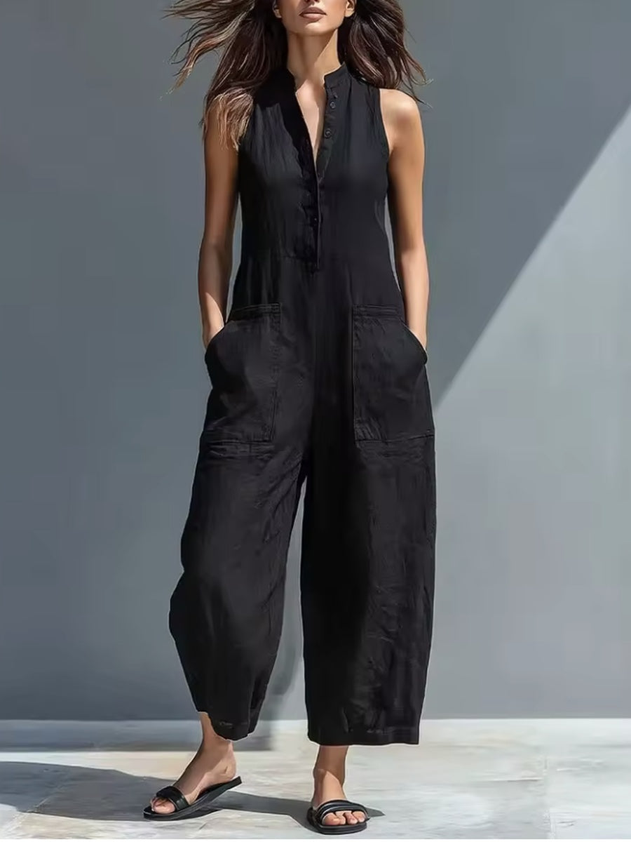 Lotte | Tuta Minimalista Senza Maniche Elegante