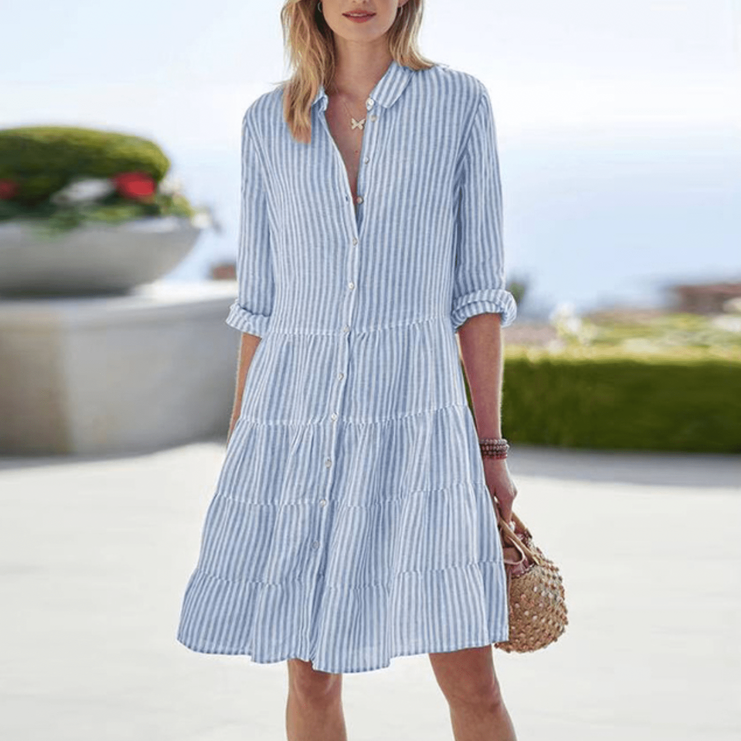 LOLITA | Airy Coastal Stripe Dress
