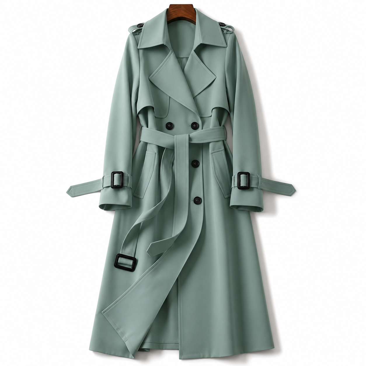 Greystone™ | Classic Long Trench Coat