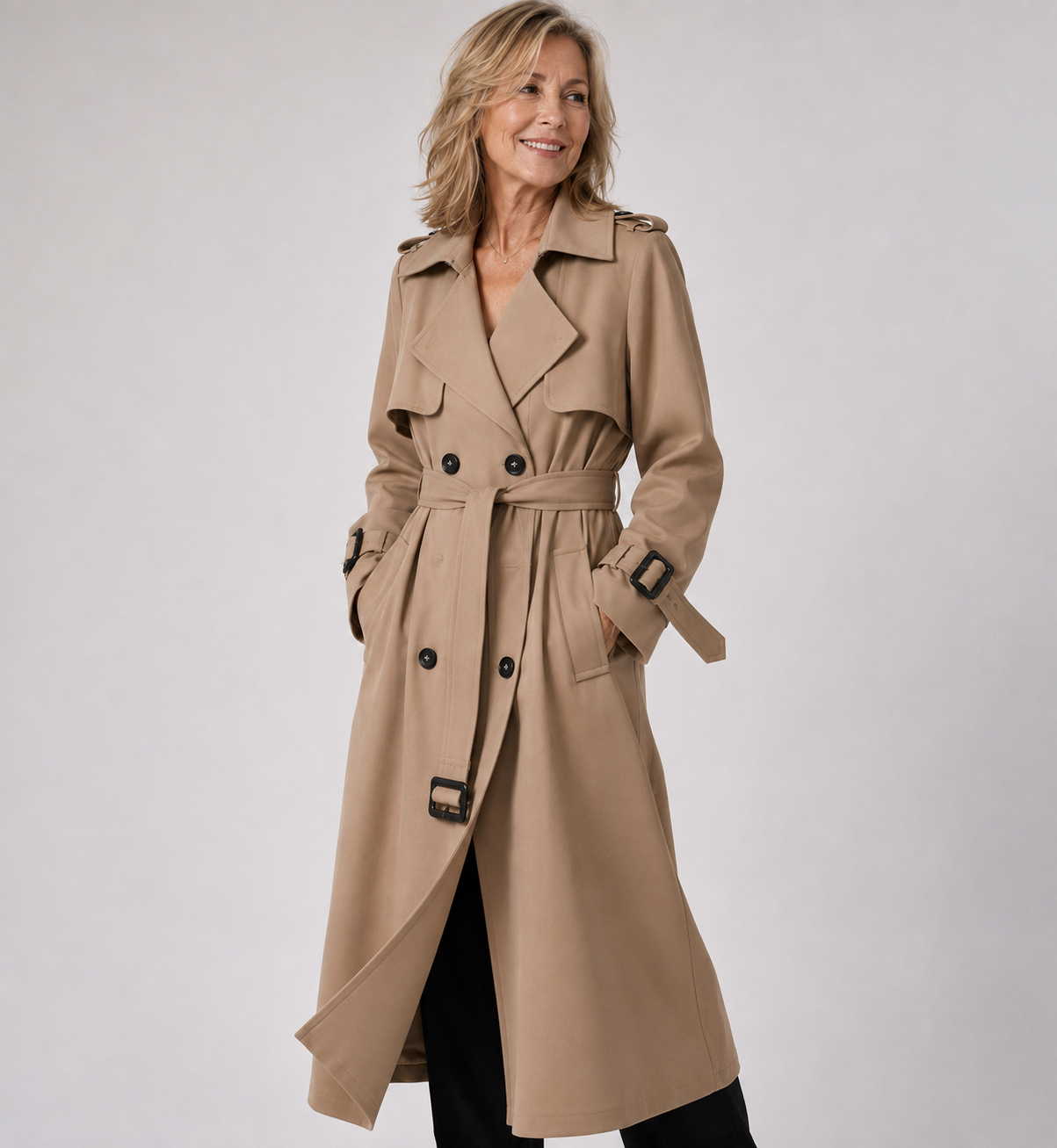 Greystone™ | Classic Long Trench Coat