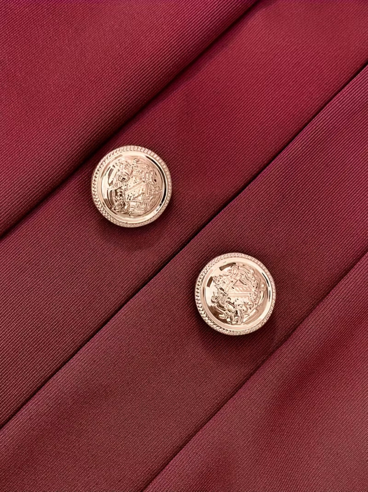 Odaline™ | Gold Button Blazer