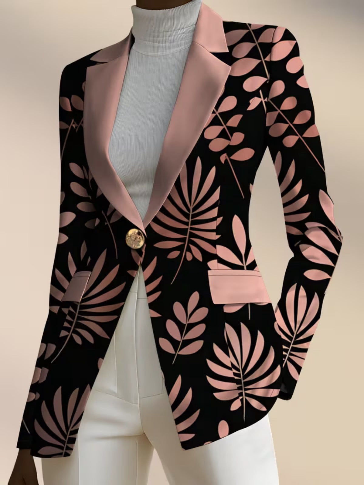 Odaya™ | Pink Leaf Blazer