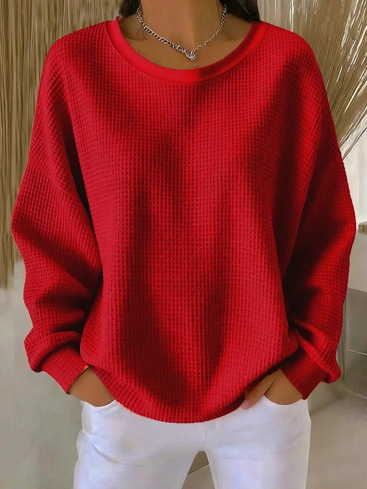 Ivora™ | Cozy Waffle Knit Sweater
