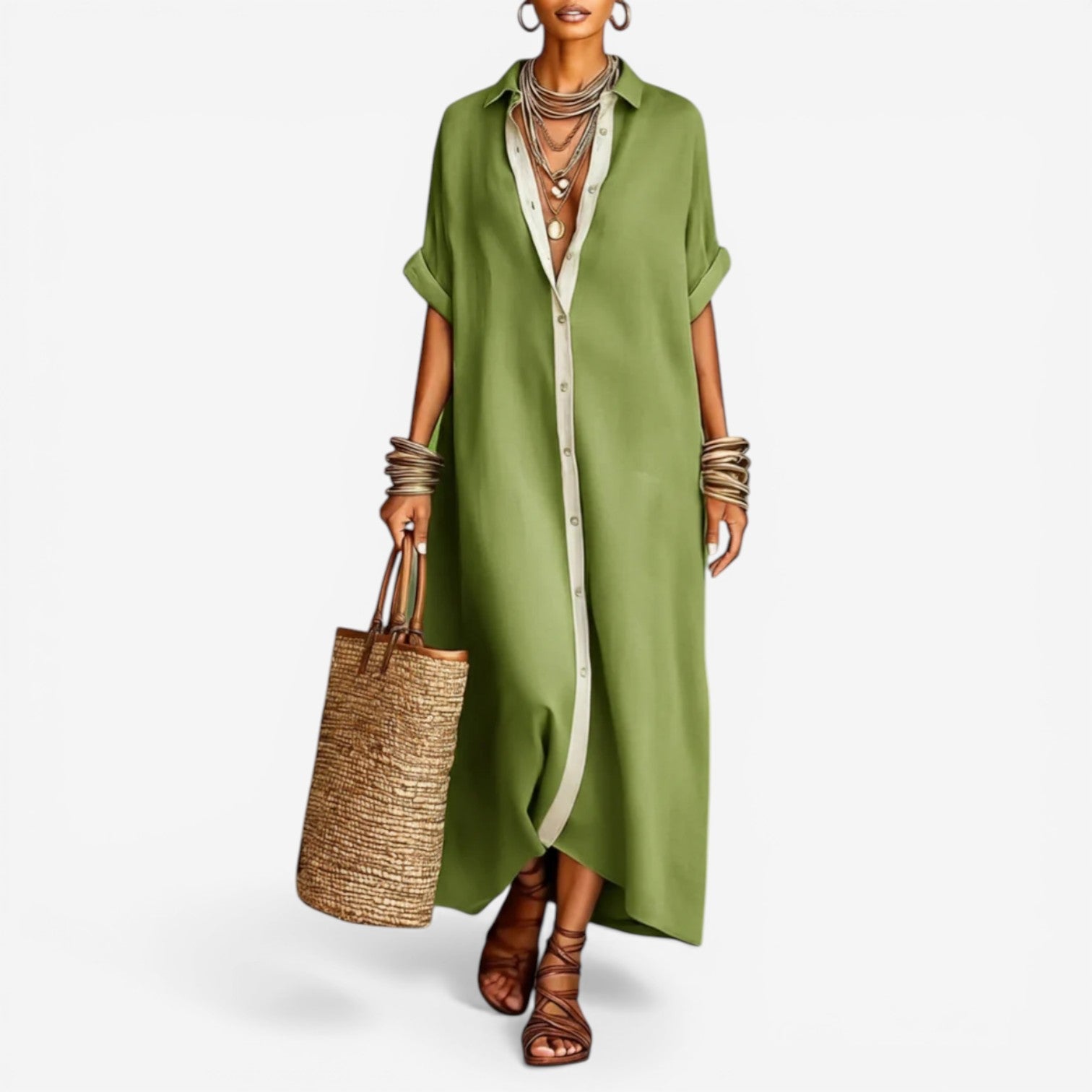 Nadège™ | Effortless Shirt Dress