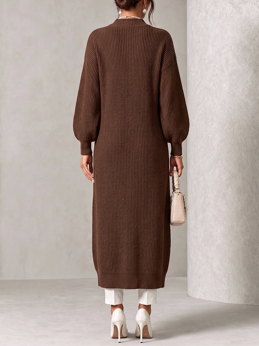 Caslyn™ | Ribbed Knit Button Tunic