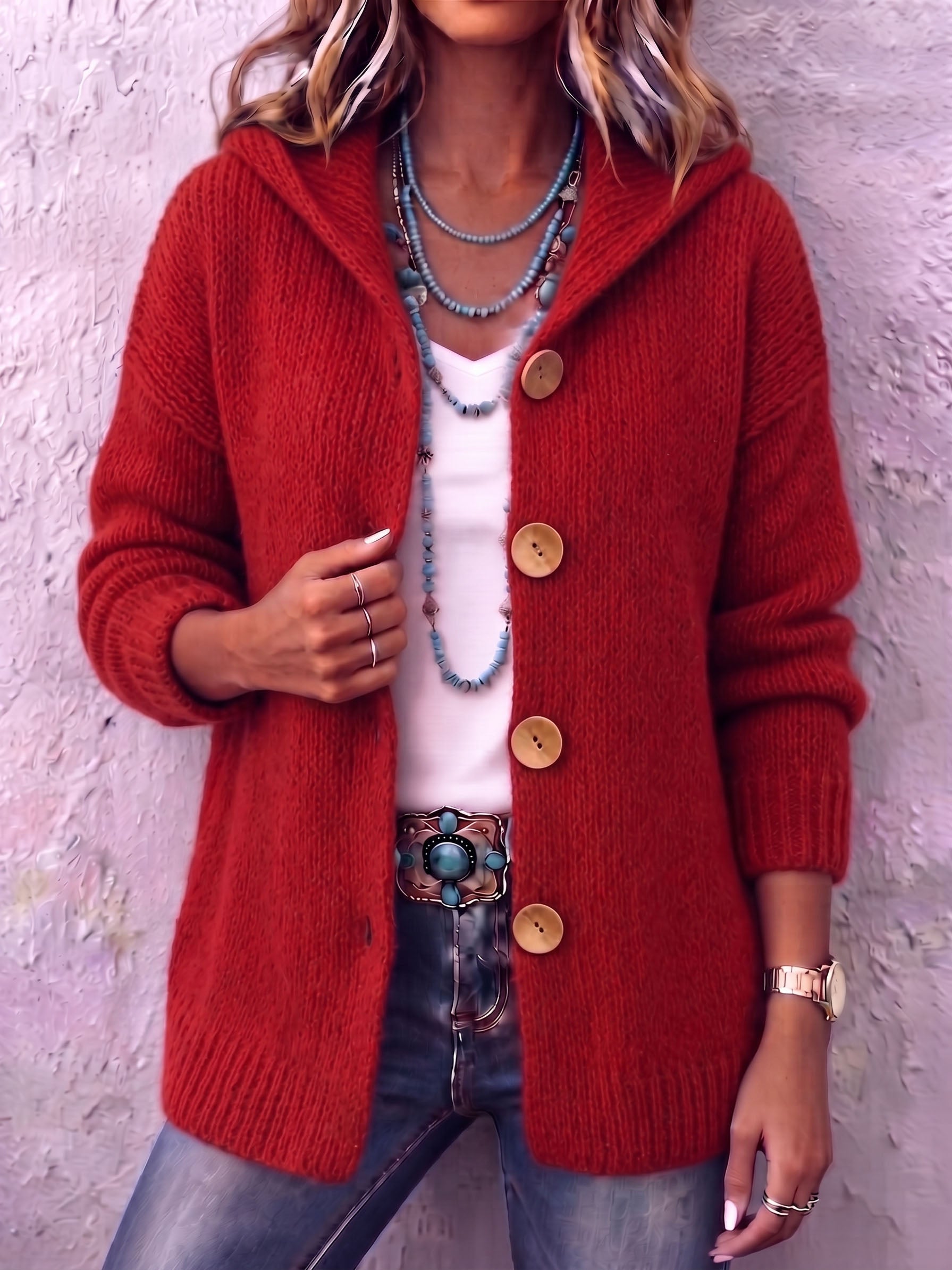 Adriana™ | Hooded Knit Cardigan