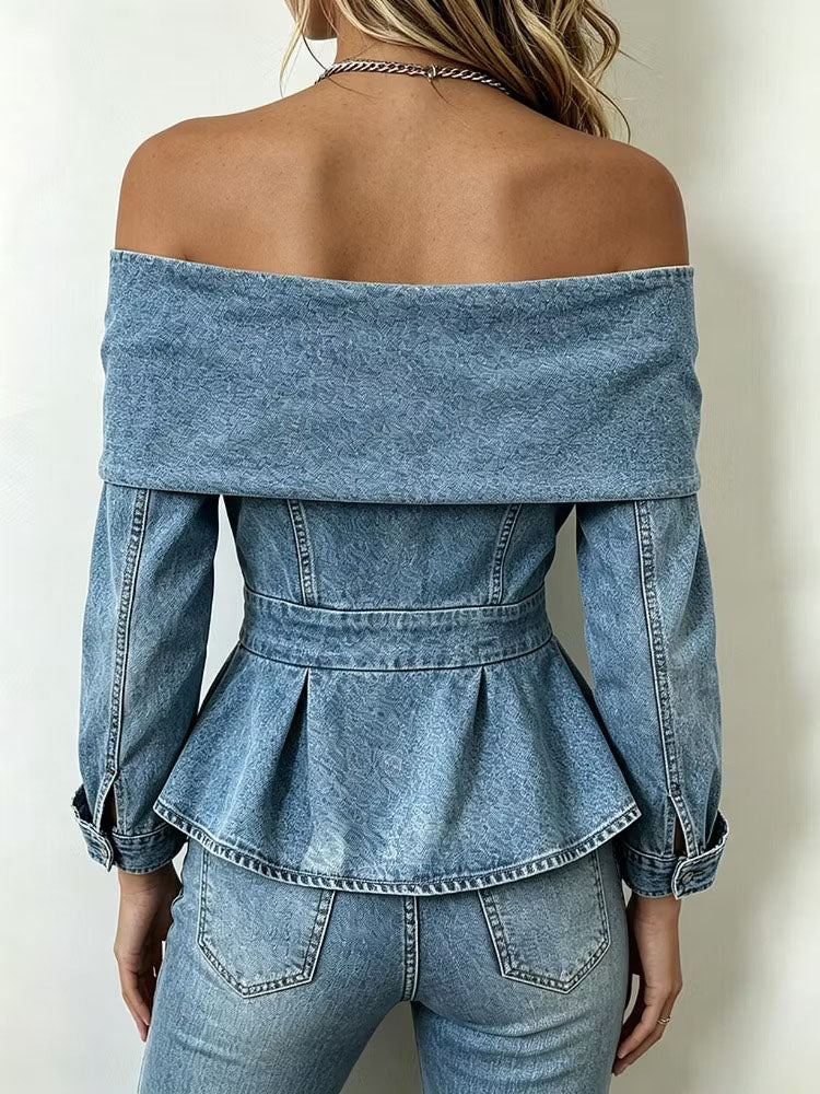 Dahlia™ | Off-Shoulder Peplum Top