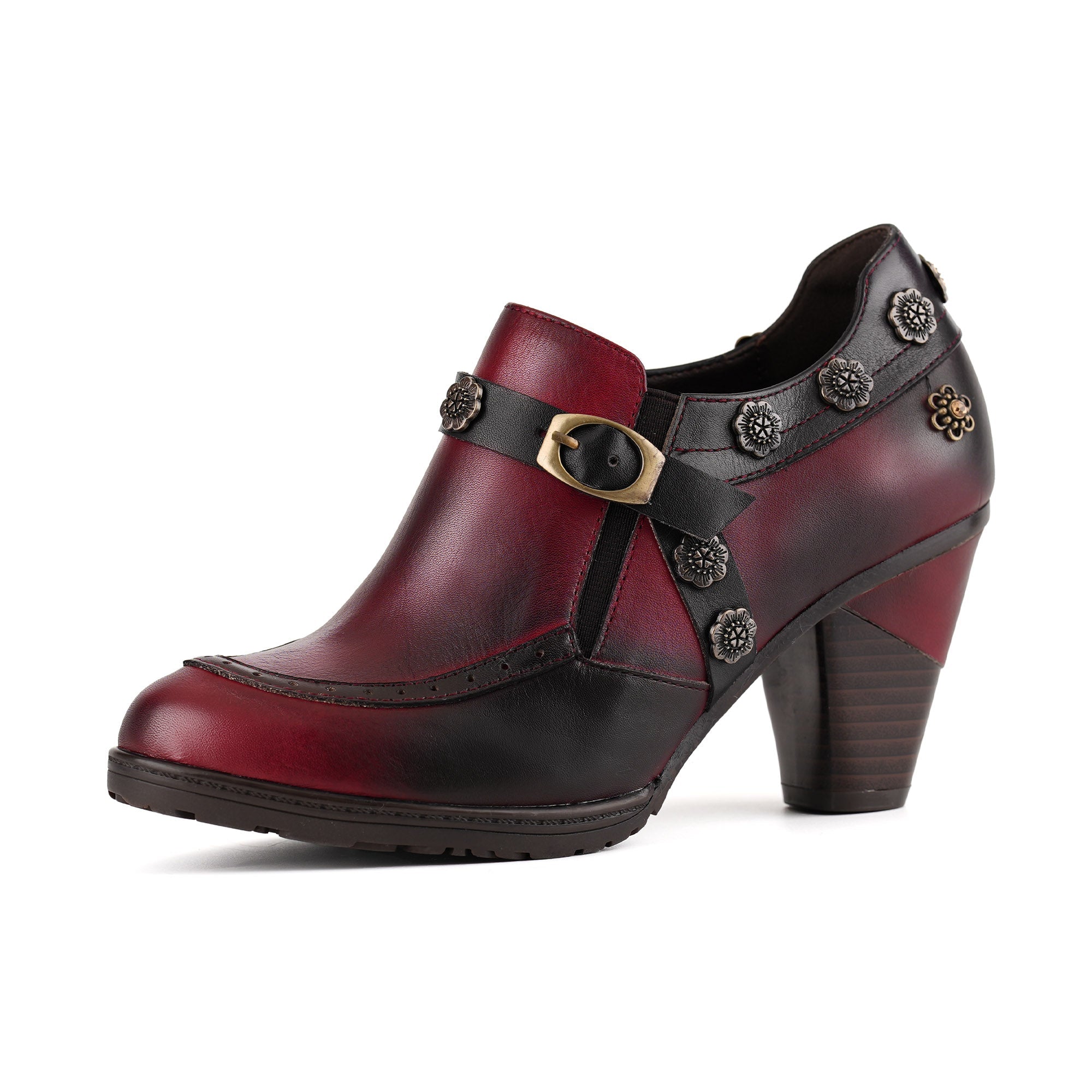 Jocette™ | Vintage Floral Heeled Bootie