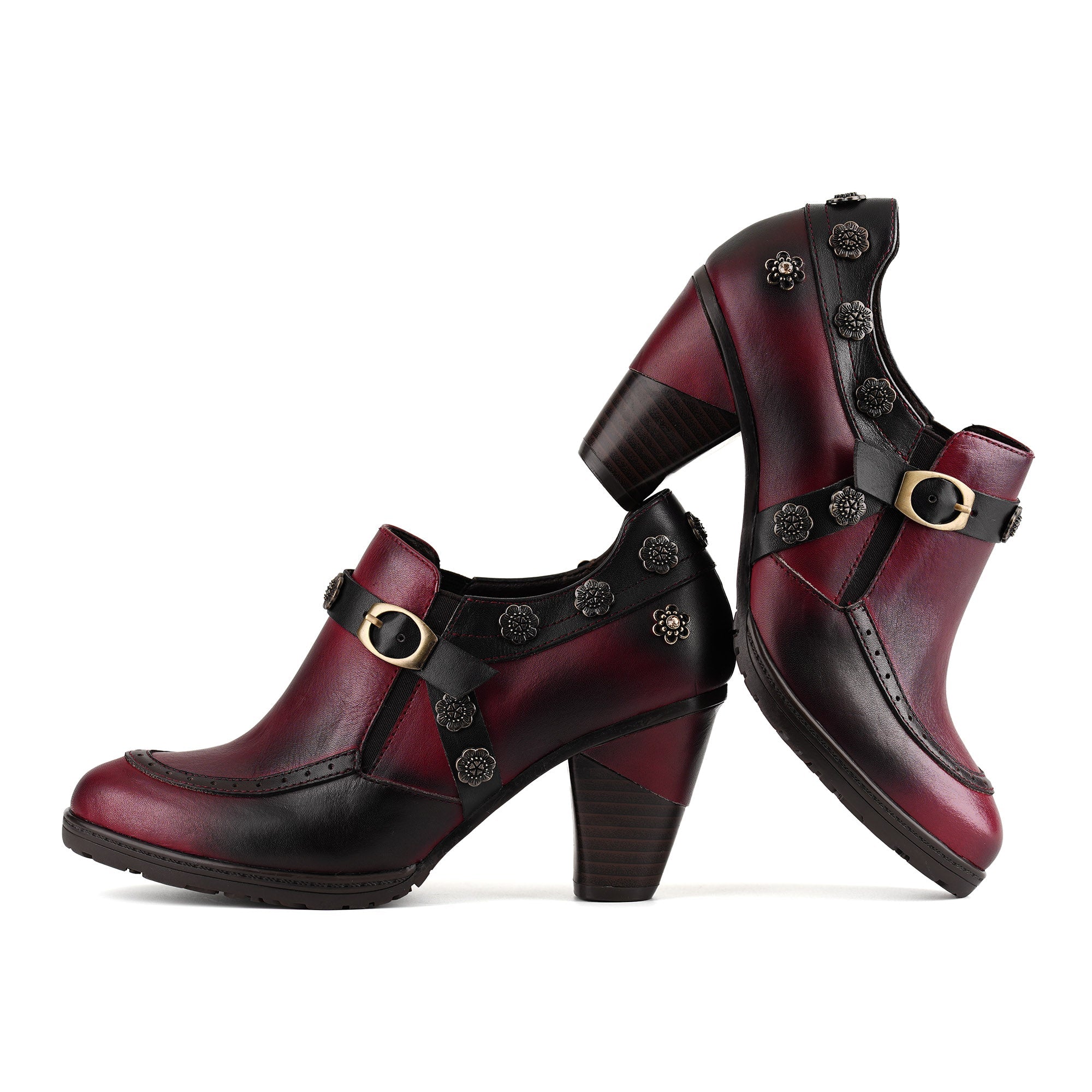 Jocette™ | Vintage Floral Heeled Bootie