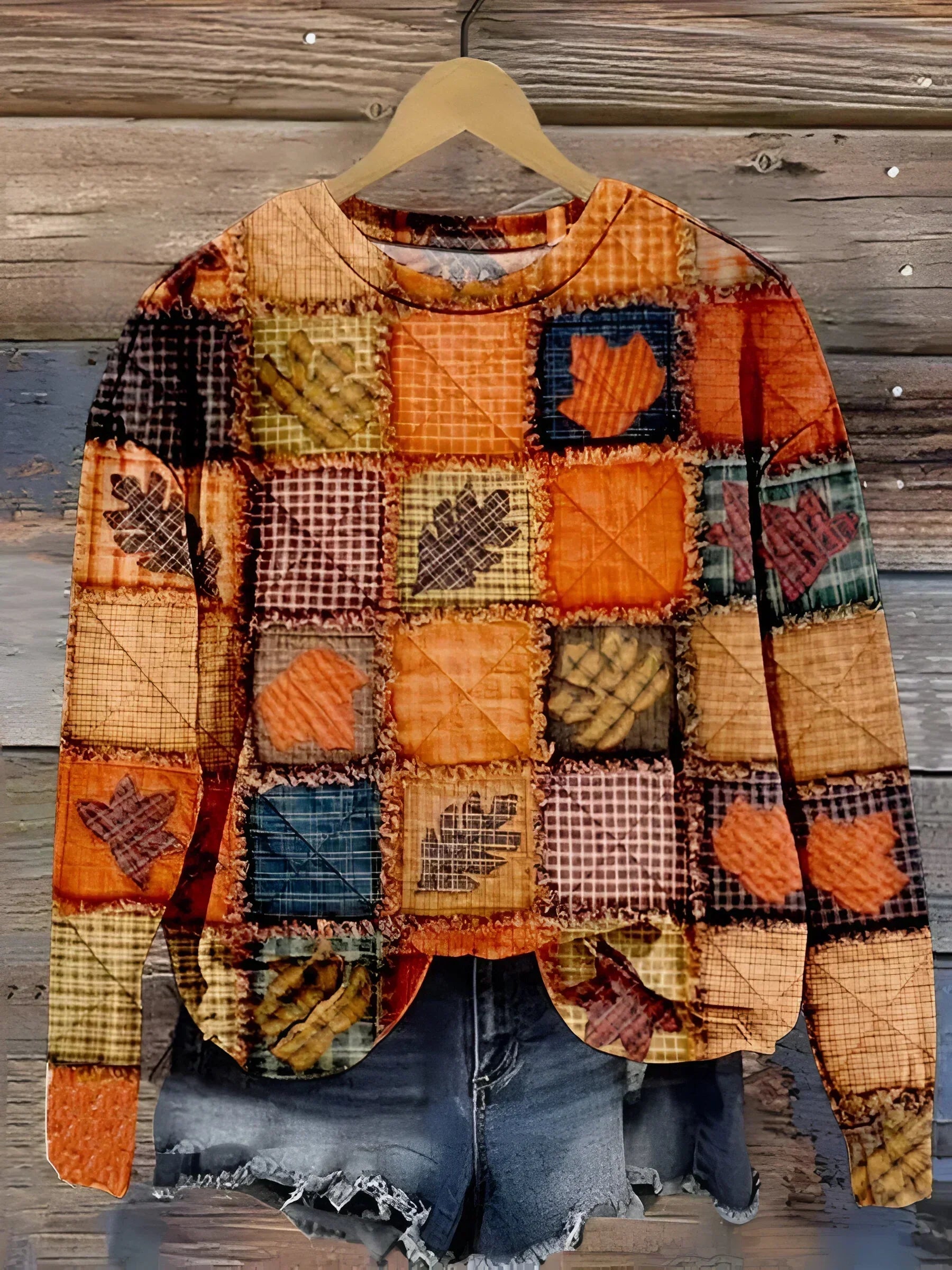 Scarlett™ | Patchwork Sweater