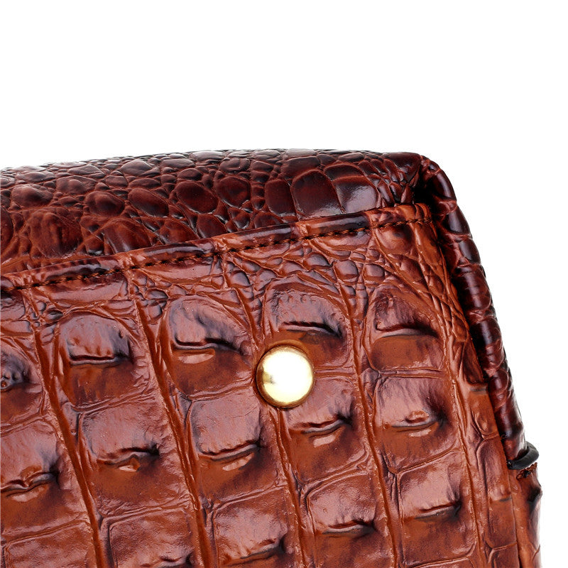 Dalene™ | Two-Tone Crocodile-Embossed Tote Bag