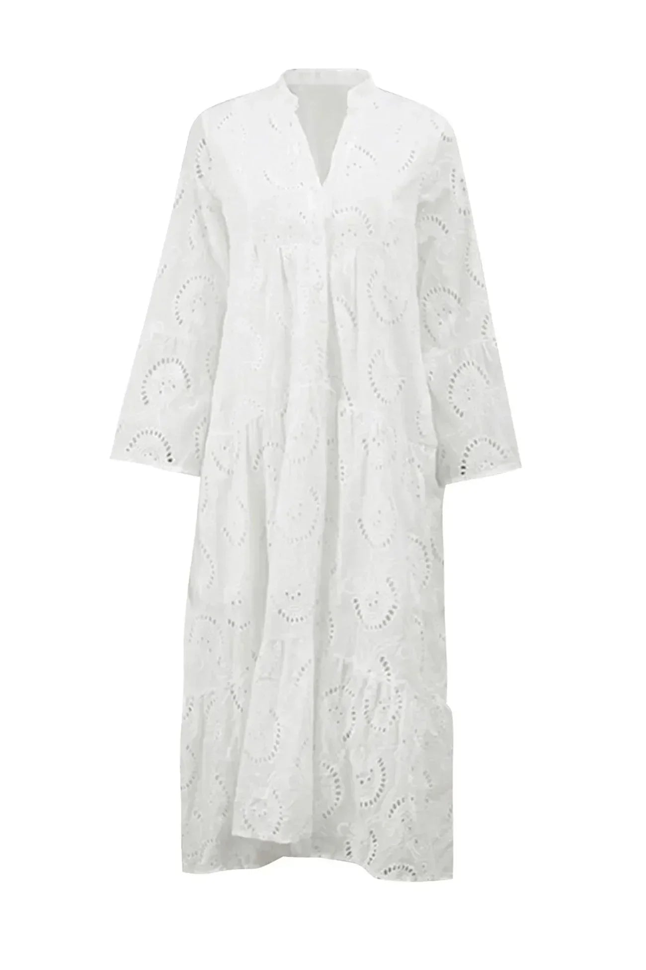 Odette™ | Eyelet Embroidered Maxi Dress