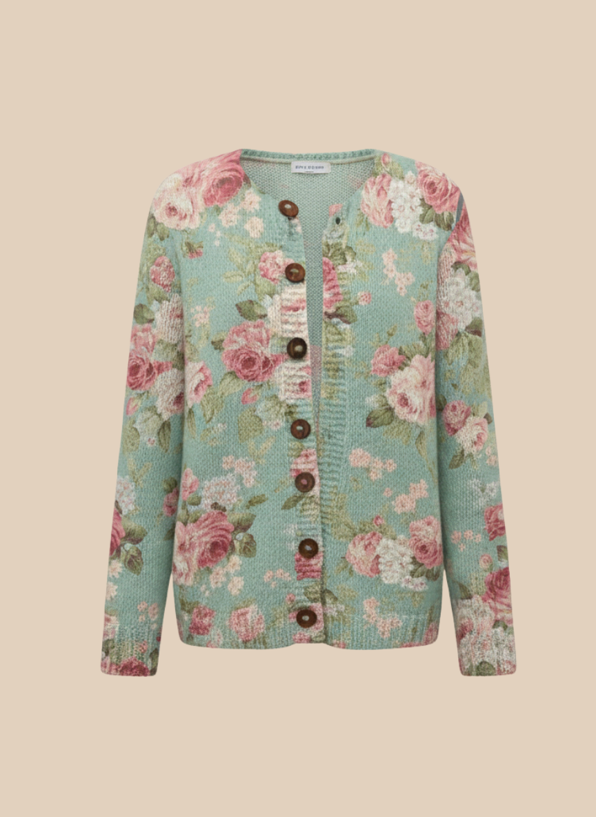 Camille™ | Floral Print Buttoned Cardigan