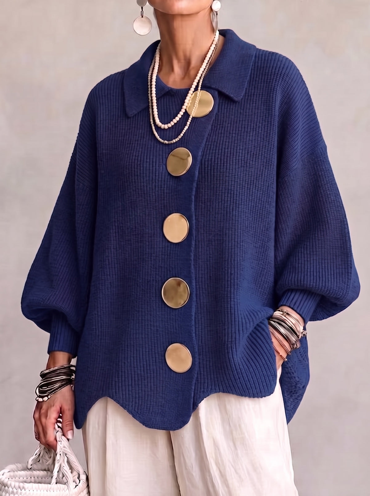 Isadora™ | Scalloped Knit Cardigan