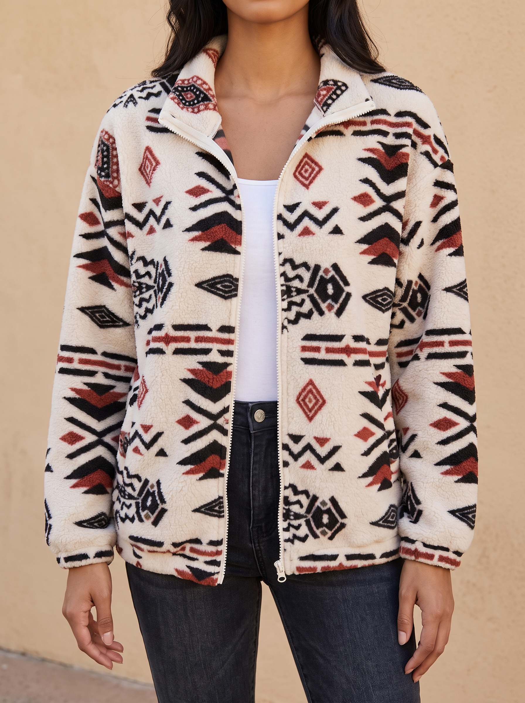 Sedona™ | Aztec Sherpa Zip Jacket — 2