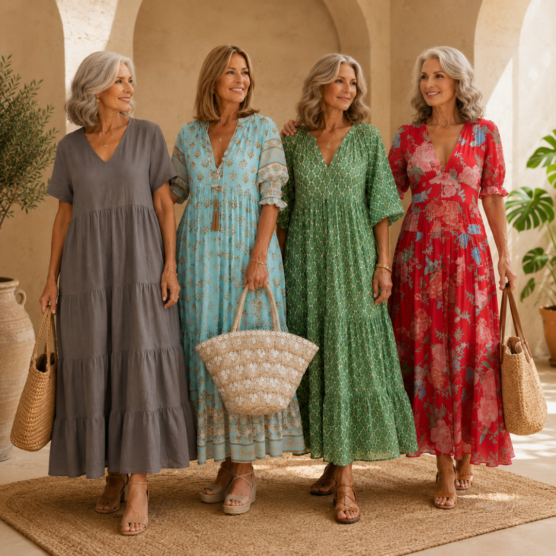 Joraine - Ethnic Flowy Dress