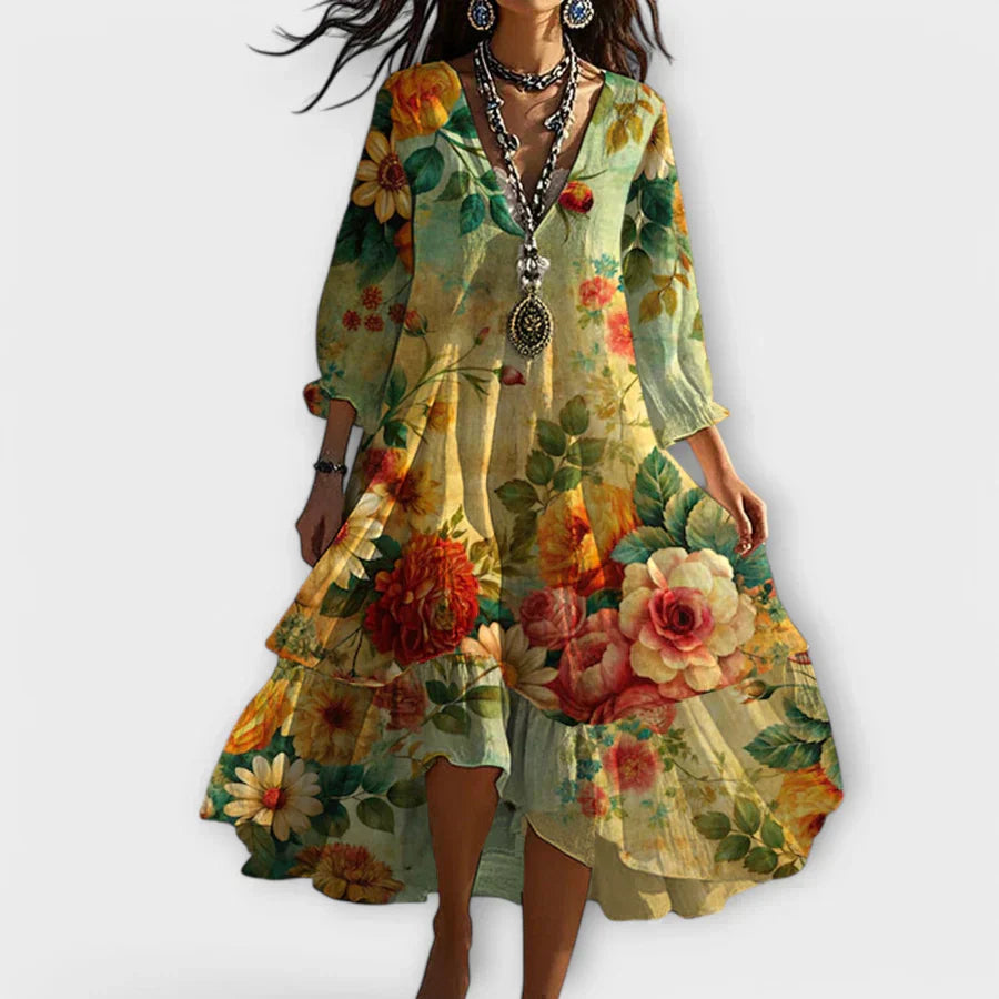 Diana™ | Fresh Boho Dress with Body-Flattering Drape