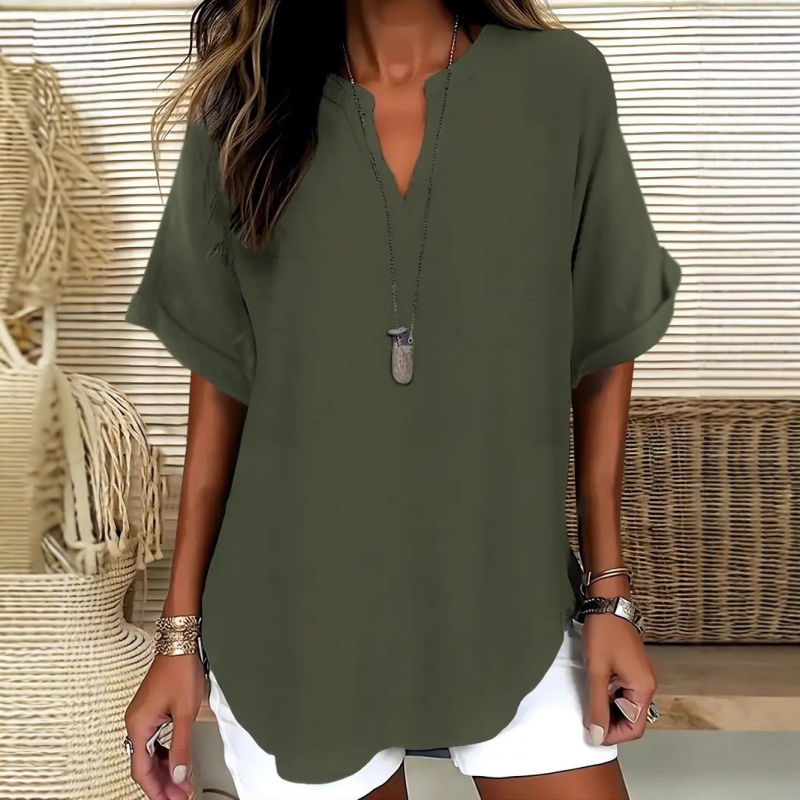 Navine™ | V-Neck Blouse