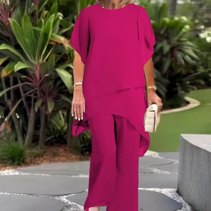 Beverly | Women's Elegant Asymmetrical Two-Piece Set